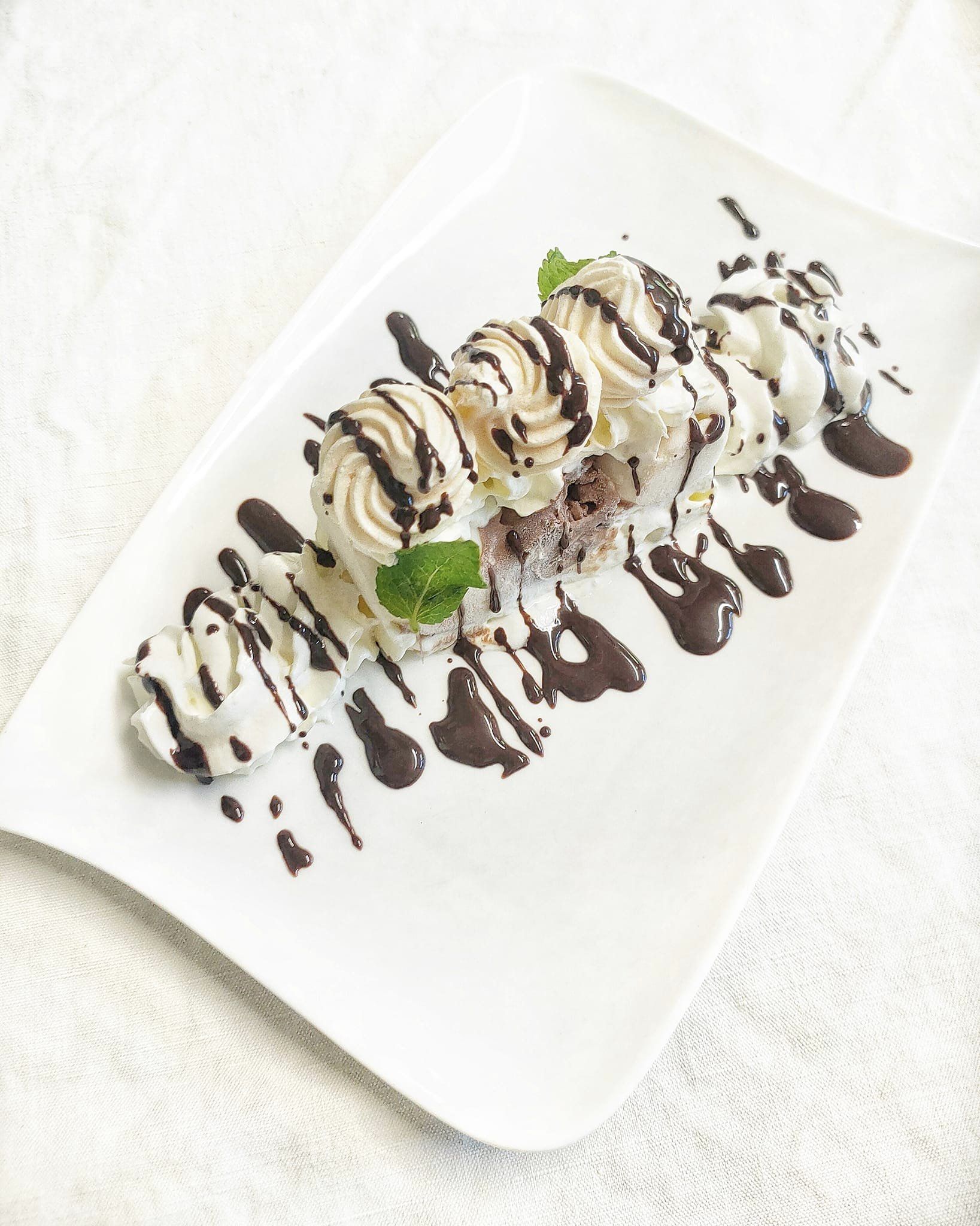 Vacherin poire chocolat revisité